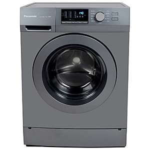 8kg  Front Loading  Panasonic  Washing Machine Black & White NA-128XB1WAS