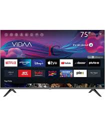 Official Hisense 75 Inch  4K Google TV -Black model 75A6F3