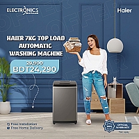 Haier Official Warranty  7Kg Full Automatic  Washing Machine  HWM70-1269S5