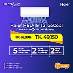 Haier 1.5 Ton Hsu-18Turbo Cool Split Type Non-Inverter Air Conditioner