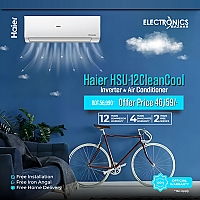 Haier 1.0 Ton Hsu-12CleanCool Split Type Inverter Air Conditioner