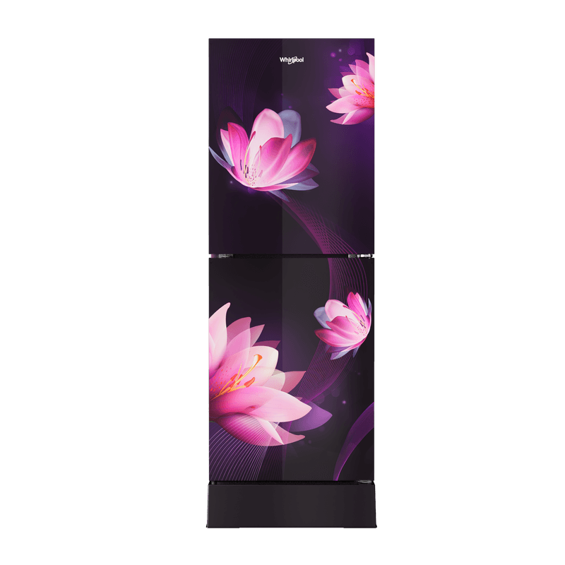 Whirlpool Fresh Magic Pro 236 Liter Glass Door Florina Purple Non-Inverter Refrigerator