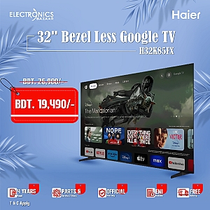 Haier 32 Inch H32K8FFX HD Bezel-Less Google TV