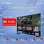 Haier 32 Inch H32K8FFX HD Bezel-Less Google TV