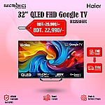 Haier 32 Inch QLED H32S80FEX FHD Bezel-Less Google TV