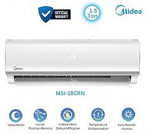 Midea 1.5 Ton  Inverter MSE18CRN8EUU (Official) 12 years compressor warranty