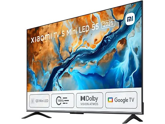 Xiaomi official TV S Mini LED 55 Inch 4K UHD QD-Mini LED Smart Android TV