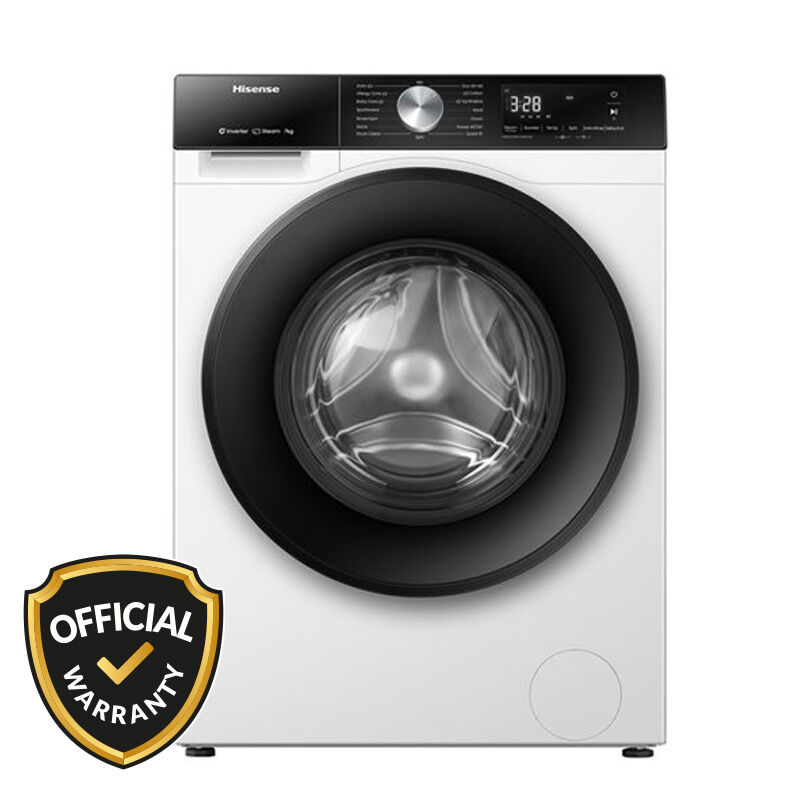 Official Hisense 8 kg  Front Loading Washing Machine WF3S8043BW